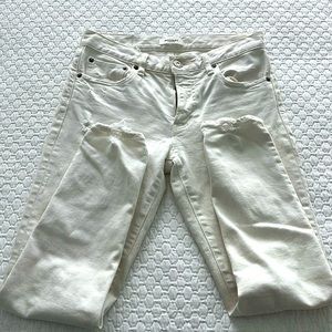 Moussy jeans size 27, white denim